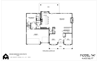 Model A - 2D Floor Plan, 1st Floor