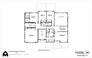 Model A - 2D Floor Plan, 2nd Floor